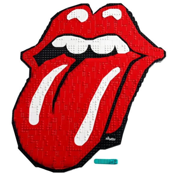 Lego 31206 The Rolling Stones Logo Tongue Lips Wall Decor Retired New Sealed - Picture 3 of 3